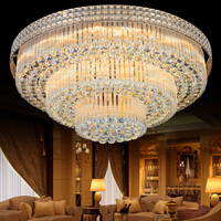 Lampes suspendues modernes lustres carrés en cristal de luxe à led pour plafond haut