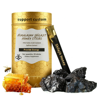 Palitos de Miel de Shilajit al por Mayor de Fábrica, Palitos de Miel de Abeja Shilajit del Himalaya, Bebida en Barra de Miel de Shilajit, Soporte para Etiqueta con Logotipo Personalizado