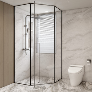 Unidad de Baño Prefabricada Moderna, Ecológica, Fácil de Limpiar, Todo en Uno, para RV, Ducha, Inodoro, Portátil, Rectangular, de Cerámica - Product Image 6