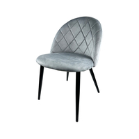Chaises de salle à manger modernes en velours pour la maison, la cuisine, le salon, l'hôtel, les mariages, avec rembourrage doux et capitonné