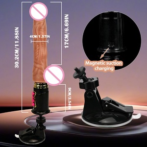 Grande Dildo realistico automatico di spinta Dildo vibratore del sesso mitragliatrice per gli uomini donne <span class=keywords><strong>masturbazione</strong></span> - Product Image 6