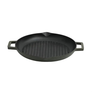 Customization Cast Iron <strong>Grill</strong> Griddle <strong>Pan</strong> BBQ Double Ears Camping <strong>Grill</strong> Pot - Product Image 4