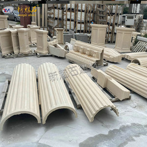 Nuevas Columnas Romanas Europeas de Piedra Mágica GRC, Decorativas para Exteriores, para Villas, Hoteles y Pasillos - Product Image 1