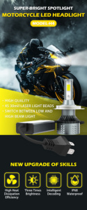 Nuevo Faro LED <span class=keywords><strong>H4</strong></span> Ultra Brillante y Enfocado <span class=keywords><strong>para</strong></span> Motocicletas 2026, Integrado con Luz Alta/Baja, Modificación No Destructiva - Product Image 4