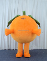 Commerciële Tropische Oranje Mascotte Kostuum Ronde Schattige Vruchten Opblaasbare Mascotte Kostuum Voor Volwassenen Voor Feest