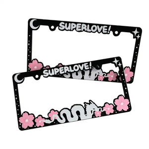 Marco de Matrícula de Coche con Diseño Personalizado de Alta Calidad, Cubierta de Matrícula de Coche con Logotipo en Relieve, Marco de Matrícula de Coche con Diseño de Anime de Dibujos Animados - Product Image 2