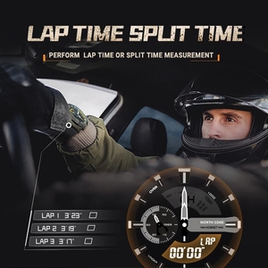 Reloj Deportivo Digital NORTH EDGE HORNET <span class=keywords><strong>2022</strong></span> para Hombre, para Correr y Ciclismo, Resistente al Agua 50M, Hora Mundial, Velocidad, Luminoso - Product Image 2