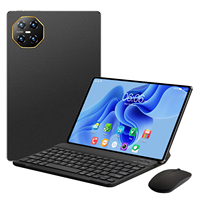 Tablette PC Android 15 haut de gamme 10 pouces M70 Plus Wi-Fi 16 Go 256 Go Double SIM avec fonction d'appel pour adultes, idéale pour l'apprentissage, avec étui clavier et stylet