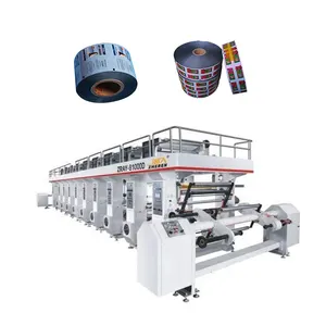 ZRAY-D 8 cores de filme plástico da china roto gravura impressão preço/máquina de impressão para plástico/máquina de impressão