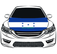 Penutup Kap Mobil Bendera Honduras Pelindung Kap Mesin yang Dipersonalisasi Poliester Elastis Tahan Panas Tahan Lama Cocok untuk Semua Tipe