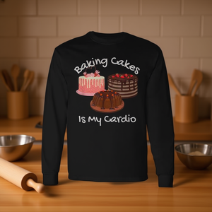 Maglietta a Maniche Lunghe Promozionale per Pasticceria e Cardio Fitness - Product Image 3