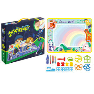 幸运玩具水涂鸦垫水上绘画玩具水彩垫涂鸦板可重复使用的教育玩具 - Product Image 1