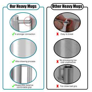 Modern Design 6kg 8kg 10kg Stainless Steel Super Heavy Mug Fitness Cup with <b>Free</b> Logo Metal for <b>Weight</b> Water Bottle - Product Image 3