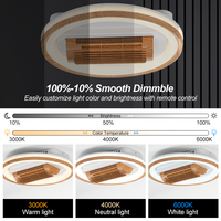 Ventilateur de plafond LED à 6 vitesses avec variateur d'intensité et télécommande, design moderne XD263, pour chambre à coucher, avec lumière intégrée, par les fabricants de ventilateurs de plafond avec lumière