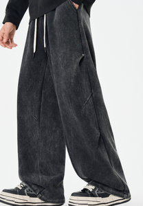 Pantaloni con volant <span class=keywords><strong>e</strong></span> effetto tie-dye. Pantaloni da uomo <span class=keywords><strong>comodi</strong></span>, <span class=keywords><strong>larghi</strong></span>, a gamba dritta <span class=keywords><strong>e</strong></span> ampia con ottima caduta. Pantaloni Casual Versatili da Uomo. - Product Image 6