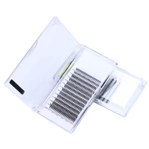 Vente en gros de 12 rangées d'extension de cils Comic Spire naturel léger <span class=keywords><strong>Manga</strong></span> faux cils ventilateurs préfabriqués pour outil de maquillage CC/DD PBT - Product Image 2