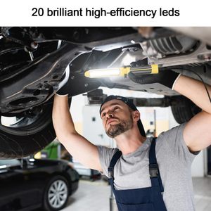 Linsheng 6ft cầm tay có dây làm việc đèn với nam châm mạnh mẽ dẫn rắc rối ánh sáng với sáng 20 SMD dẫn nguồn ánh sáng thích hợp cho sửa chữa xe - Product Image 5