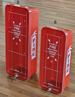 Armoire murale pour extincteur en plastique, double porte, avec fenêtre de visualisation, protection incendie, durable et recyclable