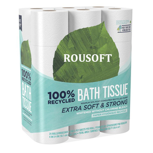 Çin fabrika geri dönüşüm ucuz stok lot 2 kat özel baskılı tuvalet kağıdı