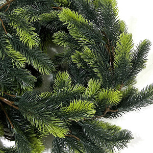 Guirlande artificielle en aiguilles de pin de 180 cm, décoration murale de Noël, style traditionnel, verdure en plastique - Product Image 4
