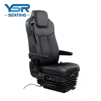 Asiento de suspensión neumática de lujo de cuero para camiones de servicio pesado al por mayor, asiento de conductor OEM personalizado para semirremolques