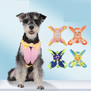 Ensemble de harnais rembourré pour chien HY, impression par sublimation avec logo personnalisé, harnais, laisse et collier pour chien de luxe rose doux, sans traction, accessoires pour animaux de compagnie - Product Image 1