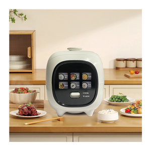 Mini olla arrocera de 1,2 litros, 4 tazas cocidas/2 tazas <span class=keywords><strong>sin</strong></span> <span class=keywords><strong>cocer</strong></span>, fabricante de arroz antiadherente portátil, olla de <span class=keywords><strong>arcilla</strong></span>, arroz, avena, mantenimiento automático del calor - Product Image 1