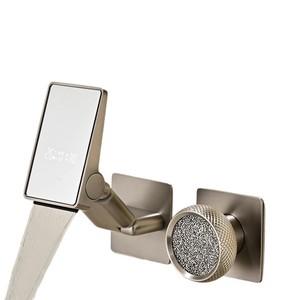 Wall Mounted Basin Faucet With Digital Display All Copper Folding Design Thermostatic For Home Use - Product Image 5