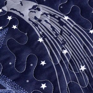 Giá Rẻ Microfiber Polyester Hot Sale Sao Sky Patterns 3 Cái <span class=keywords><strong>Quilt</strong></span> Sets Trải Giường Coverlet Giường Cover Set - Product Image 3