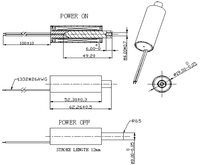 Solenoid tubulaire professionnel 12V 24V DC à poussée-rétraction linéaire pour machine de cuisson automatique