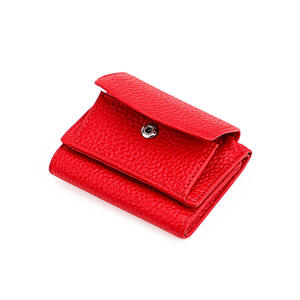 Andong Japan Korea Fashion New Women Small Wallet Genuine <b>Cow</b> Leather Rfid Coin Pocket Bag Wallets Short Purse - Product Image 4