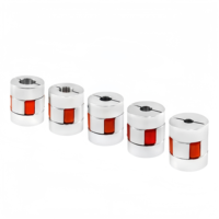 Accouplement flexible à griffes CNC D40 L65mm 14/17mm avec une gorge de clavette de 5mm à une extrémité pour moteur Nema23 Nema34