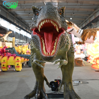 Modèle de dinosaure de grande taille pour parc d'attractions, dinosaure animatronique 3D, fabricants de dinosaures animatroniques personnalisés