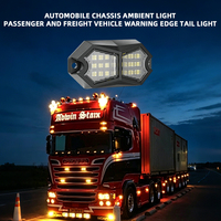 18 pièces de lampes LED en aluminium pour éclairage de dessous de caisse, DC12-24V, pour tout-terrain
