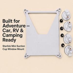Kit de Soporte de Ventana con Ventosa de Silicona para Starlink Mini - Instalación sin Taladro ni Herramientas, Duradero, Ajustable, 7cm de Diámetro - Product Image 5