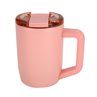 Tasse à café portable en acier inoxydable 304 à double paroi avec couvercle, tasse à lait isolée