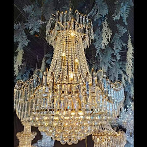 Bruiloft Rekwisieten Meerlaags Kristal Licht Ijs Strip Kroonluchter Acryl Hanger Koreaanse Trouwzaal Podium Plafonddecoratie - Product Image 4