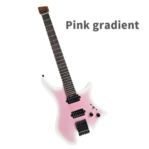 Guitare sans tête à double micro avec mode de verrouillage des cordes intégré, différents styles pour la lecture audio musicale - Product Image 6