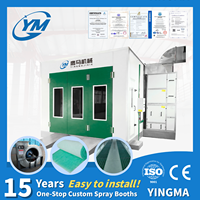 Cabina de Pintura para Autos con Horno de Secado, Certificación CE, Alta Calidad, Directo de Fábrica para Talleres de Reparación de Carrocería