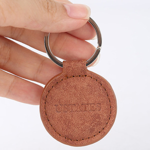 Manufacturer Wholesale <b>Custom</b> 3d logo Cute Animal Letters Metal Leather Key Chain <b>Keychain</b> - Product Image 5