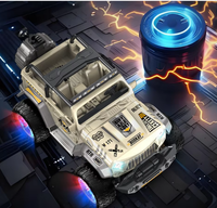 Coche RC Todoterreno de Alta Velocidad con Tracción en las Cuatro Ruedas, Modelo 24G, con Luces y Spray, para Escalar y Correr, de Plástico, Eléctrico, para Interiores y Exteriores, con Control Remoto de 40m
