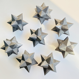 Grosir produk Spiritual kristal batu penyembuhan bintang Shungite ukiran untuk meditasi - Product Image 3