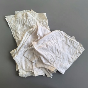 Trapos de Limpieza Industriales de Algodón 100% Blancos Tipo Camiseta para Limpieza Industrial - Product Image 1