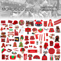 Autocollants imperméables et écologiques du drapeau national du Maroc 2026 avec motif découpé pour tatouages temporaires – Lot
