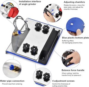 Chất lượng cao 45 độ công nghiệp thép gạch chamfering công cụ với 100 Máy mài góc tập tin đính kèm để cắt và chamfering đá - Product Image 5
