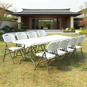 Tavolo Pieghevole in Plastica HDPE da 6 Piedi, Resistente, per Promozioni Stagionali del <span class=keywords><strong>Black</strong></span> <span class=keywords><strong>Friday</strong></span> - Product Image 3