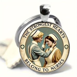 พวงกุญแจและสร้อยคอโลหะผสมทนทานพร้อมคำคมสำหรับพยาบาล เหมาะเป็นของขวัญสำหรับบุคลากรทางการแพทย์ - Product Image 3