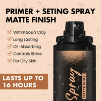 Cosmétiques de marque privée Oem Spray fixateur de maquillage longue durée pour le visage Finition mate Contrôle de l'huile Brume légère Spray fixateur de maquillage