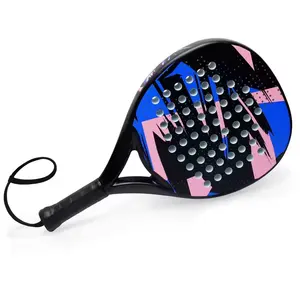 Hecho en China 3k12k18k Raqueta de Pádel de carbono Raqueta de tenis de Pádel de carbono Raquetas de Pádel de tenis de playa