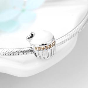 Real 925 plata esterlina bastante cuentas de helado de Chocolate de esmalte joyería fina encanto pulseras joyería de las mujeres Dropshipping. Exclusivo. - Product Image 2